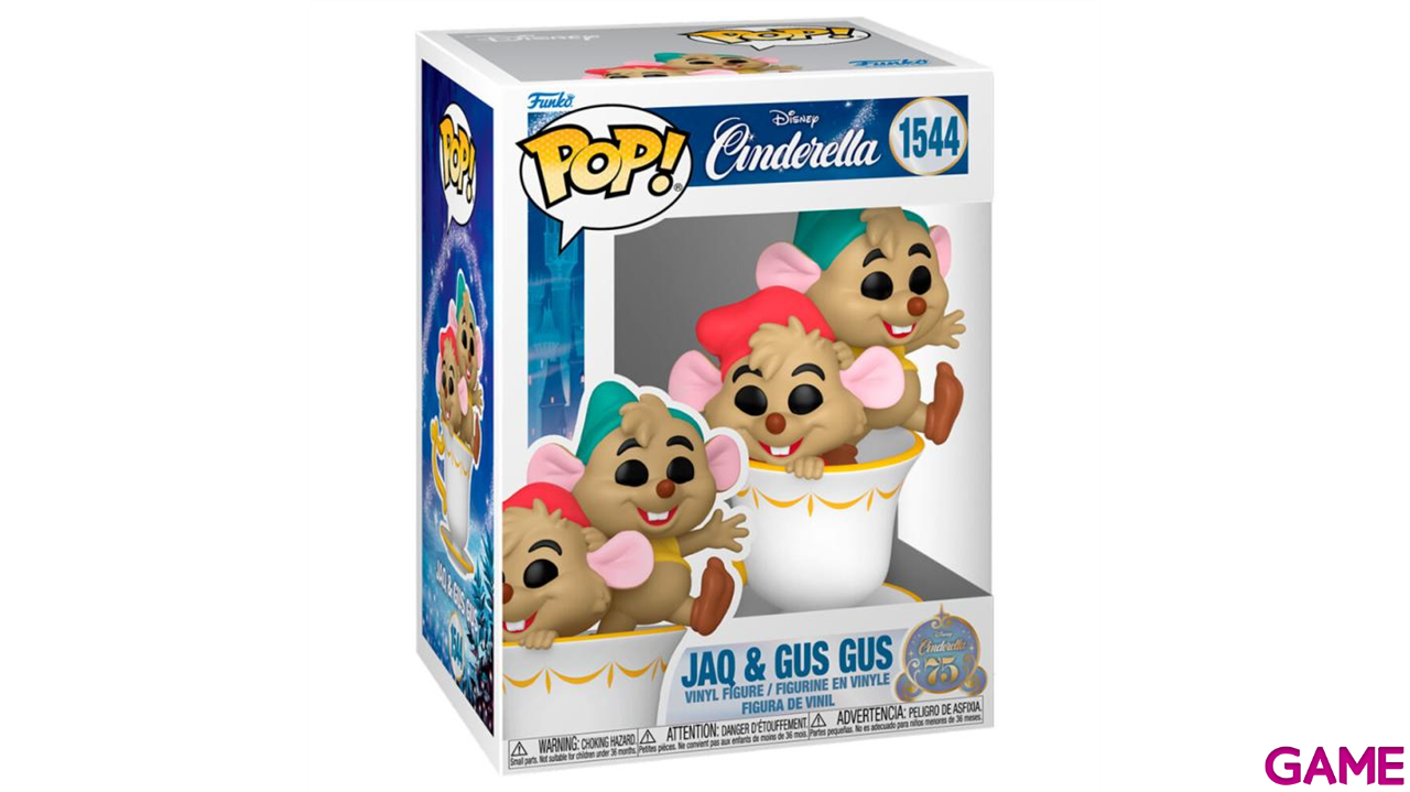 Figura Funko POP Disney: Cinderellas 75th- J&G in cup-0